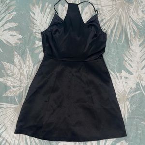 Satin a-line dress